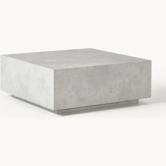 Westwing Collection Salontafel Lesley in betonlook Grijs