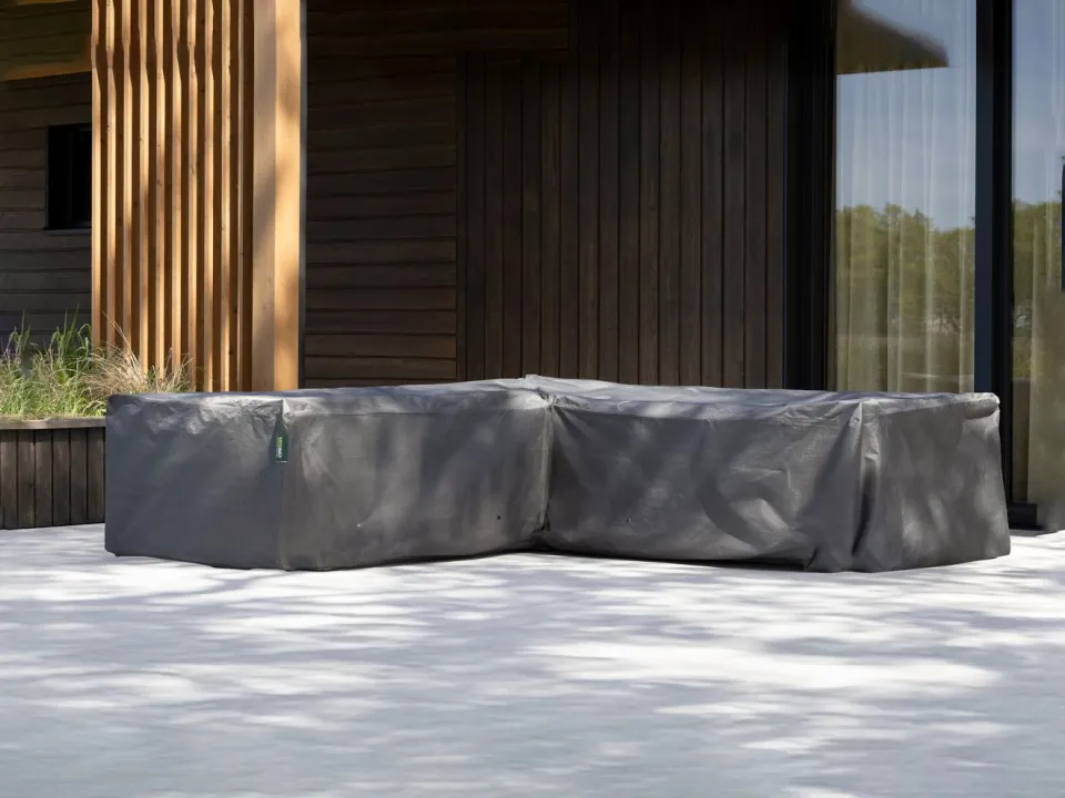 Kees Smit Collectie Kees Smit Tuinmeubelhoes hoek loungeset 250x90/250x90x65cm grijs, foto 2