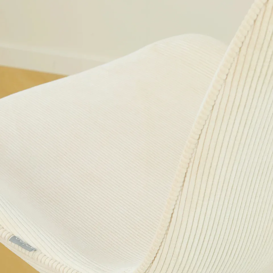 Nolon Niva-Fé draaibare tulp eetkamerstoel rib beige - beige onderstel, foto 3