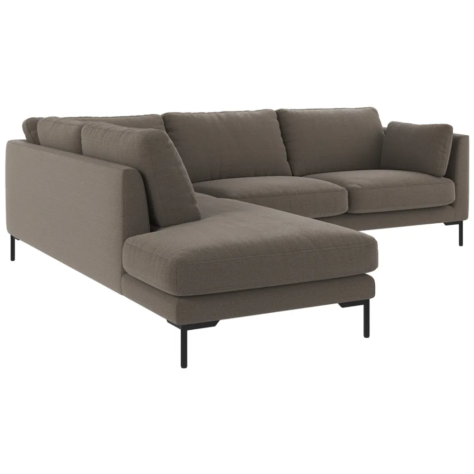 Rowico Home Corwin gestoffeerde hoekbank grijs - links - 266 cm, foto 2