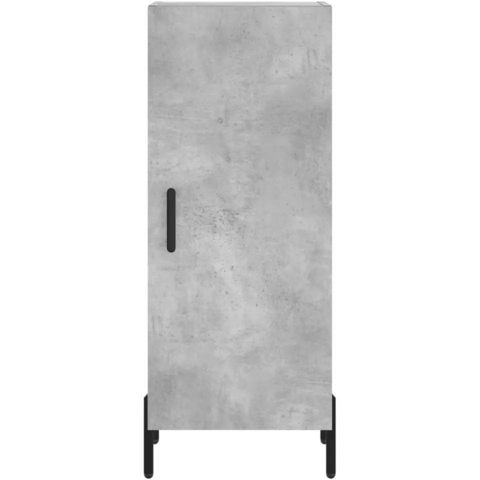 vidaXL Dressoir 34,5x34x90 cm bewerkt hout betongrijs grijs, foto 4