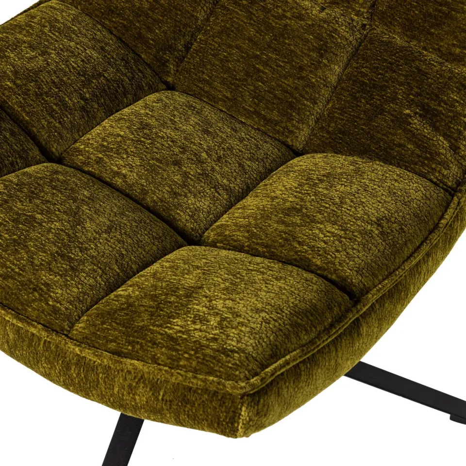 WOOOD Maudi Draaifauteuil - Polyester - Naturel - 84x74x86, foto 5