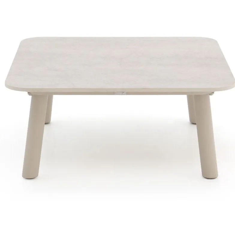Bellagio tuinmeubelen Bellagio Birgi Novo lounge tuintafel 70x70x31cm Taupe