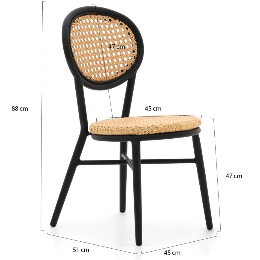 Forza Furniture Forza Tovel dining tuinstoel stapelbaar taupe, foto 2