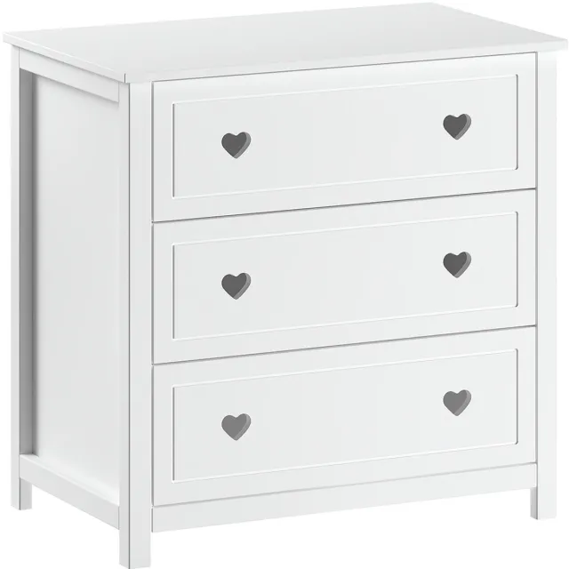 Vipack Commode Amori Met 3 Lades - Dennenhout - Wit