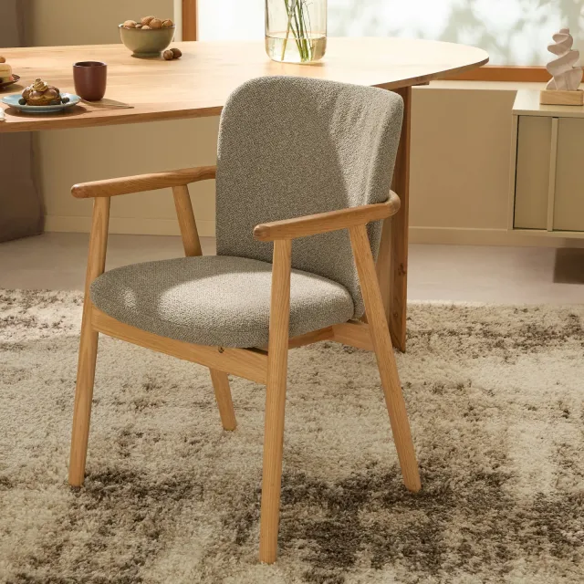 NOUS Living Alien eetkamerstoel taupe, foto 2