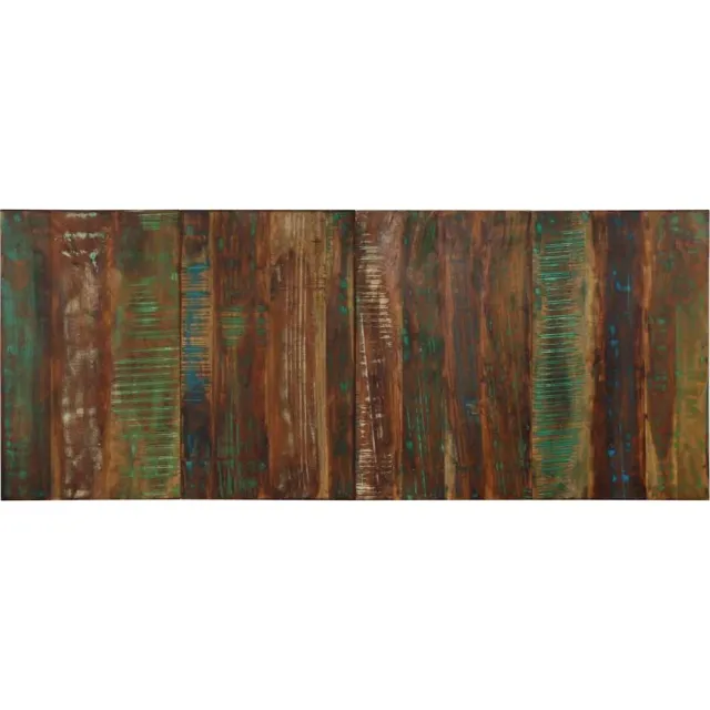 vidaXL Hoofdbord 200 cm massief gerecycled hout meerkleurig