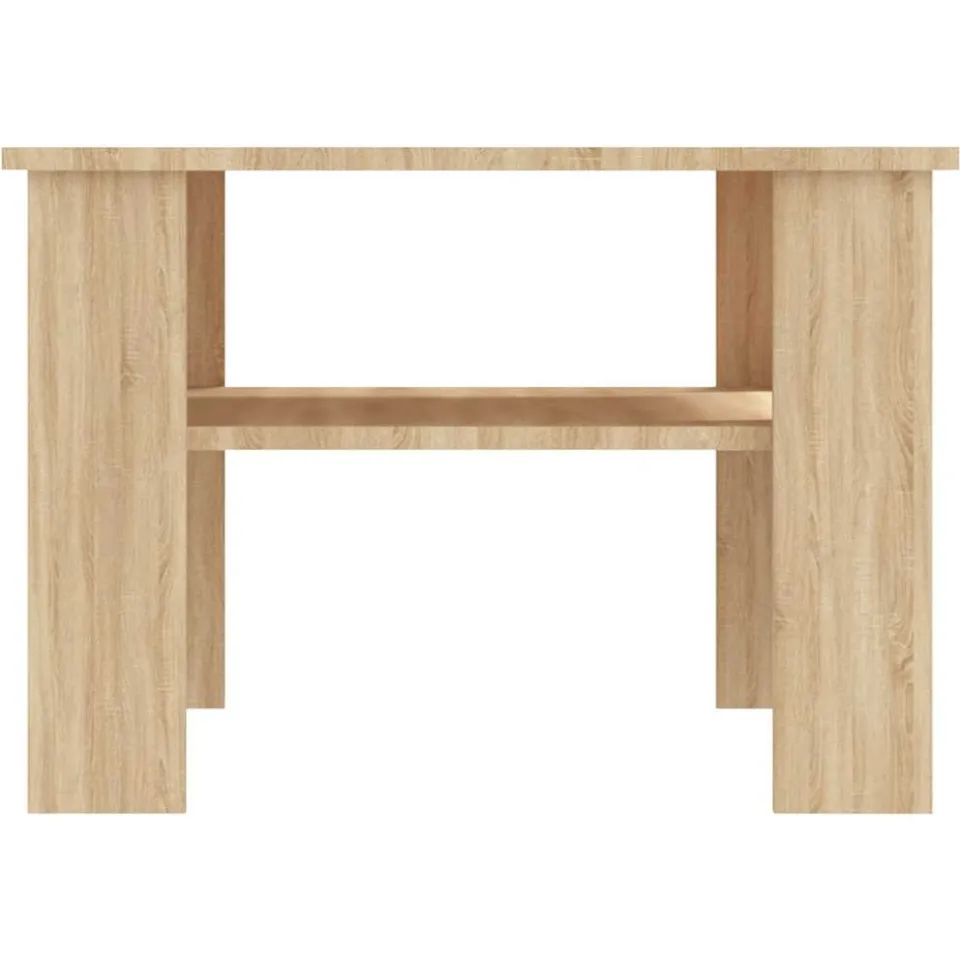 vidaXL Salontafel 60x60x42 cm bewerkt hout sonoma eikenkleurig