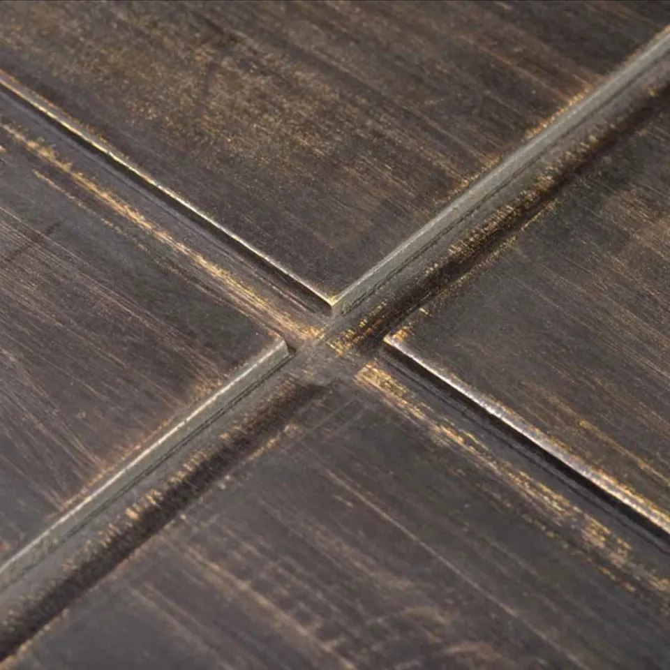 vidaXL Salontafel vierkant massief mangohout donkerbruin bruin, foto 3