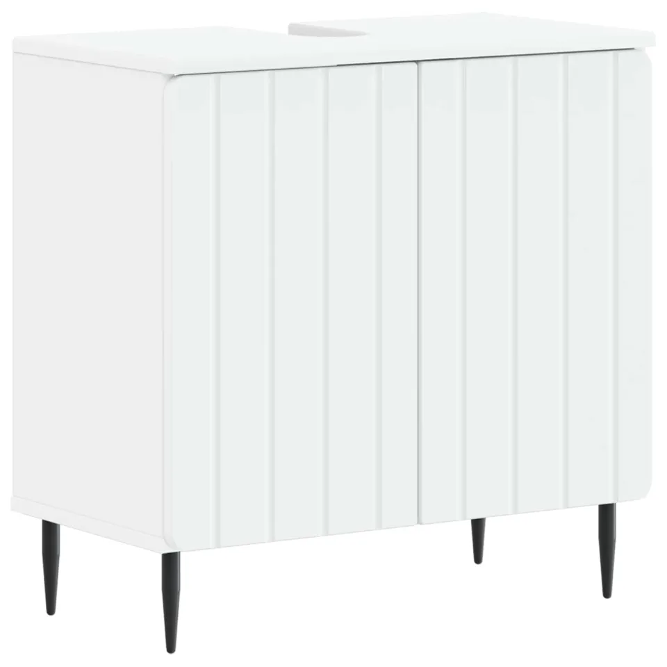 vidaXL Badkamer wastafelkast ZWOLLE Wit 59,5 x 31,5 x 59 cm, foto 3