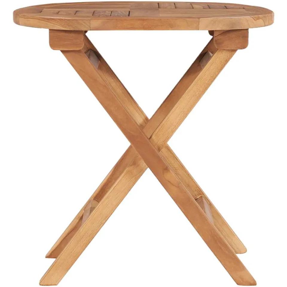 vidaXL Tuintafel inklapbaar 45 cm massief teakhout bruin, foto 3