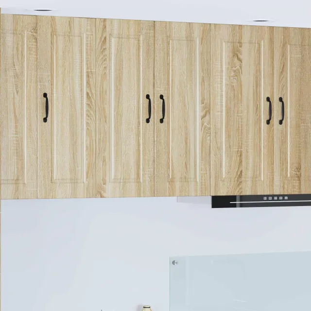 vidaXL Wandkast PORTO Sonoma Eiken 60 x 31 x 80 cm Bewerkt hout Bruin