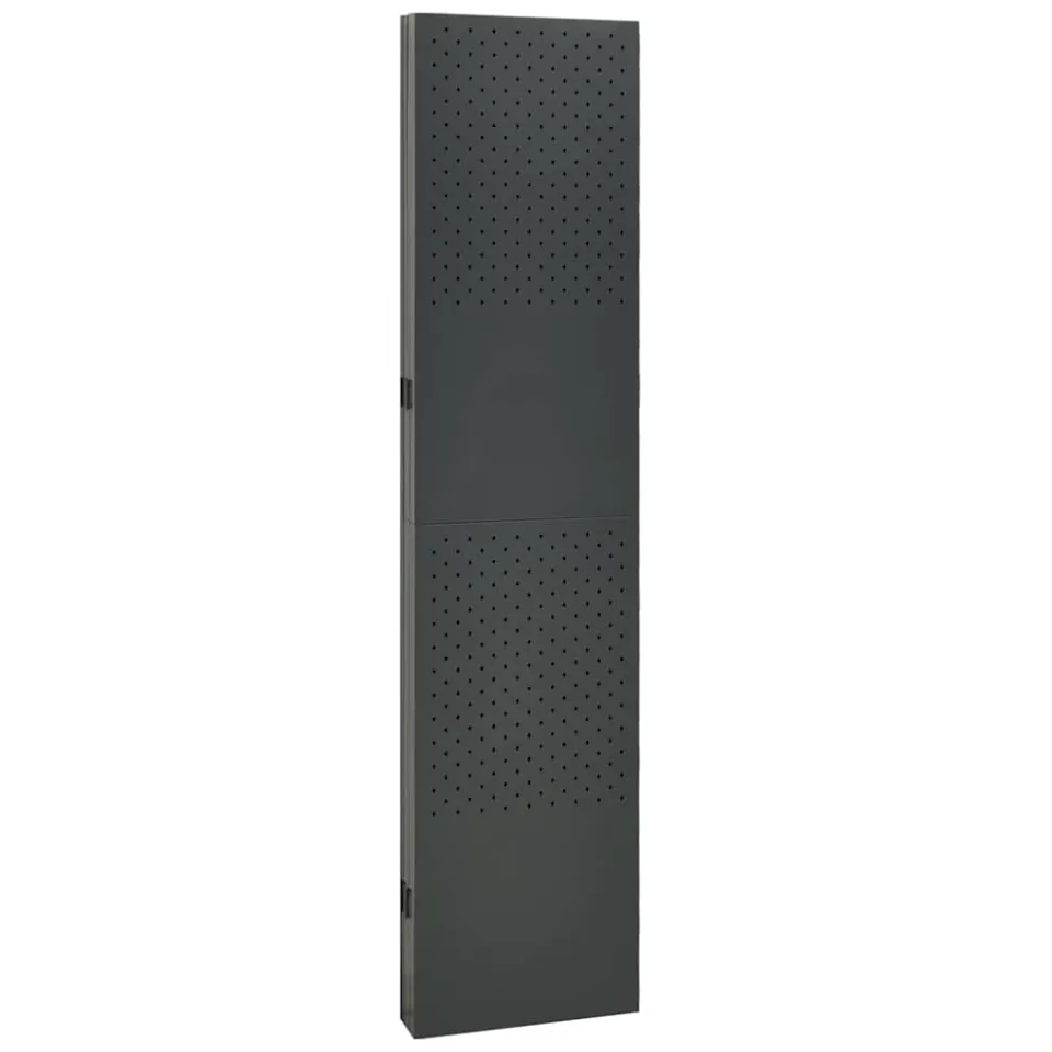 vidaXL Kamerscherm met 5 panelen 200x180 cm staal antracietkleurig, foto 5