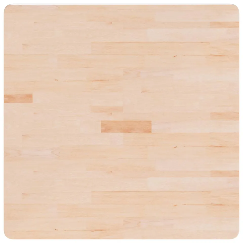 vidaXL Tafelblad vierkant 80x80x2,5 cm onbehandeld massief eikenhout, foto 2