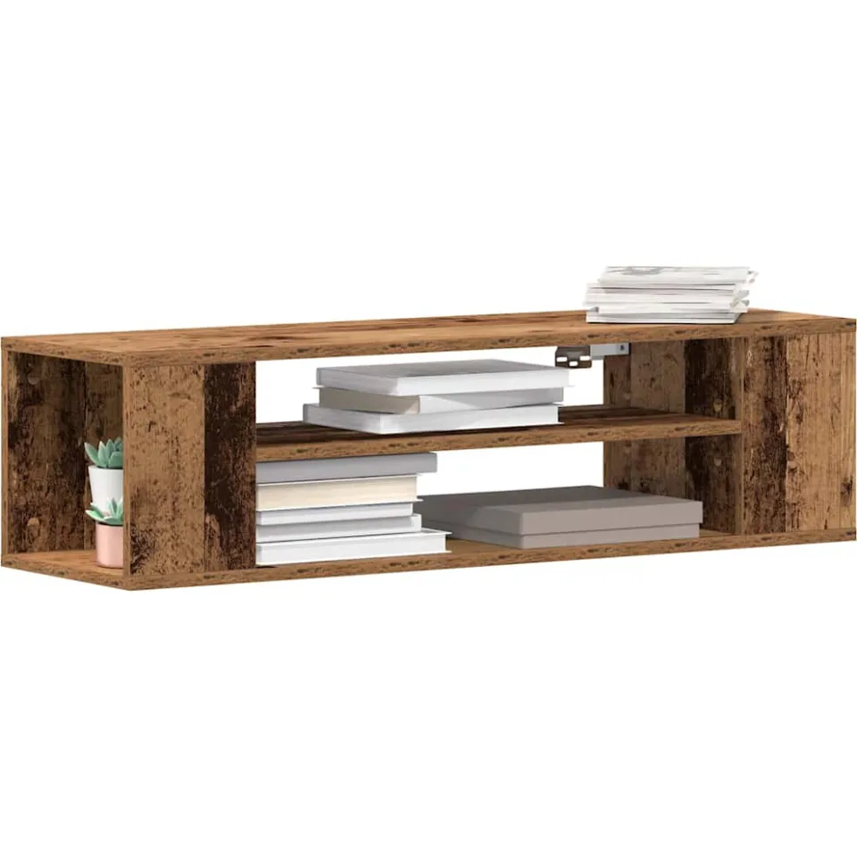 vidaXL TV-kast 100 x 30 x 26,5 cm Oud hout Bewerkt hout Bruin