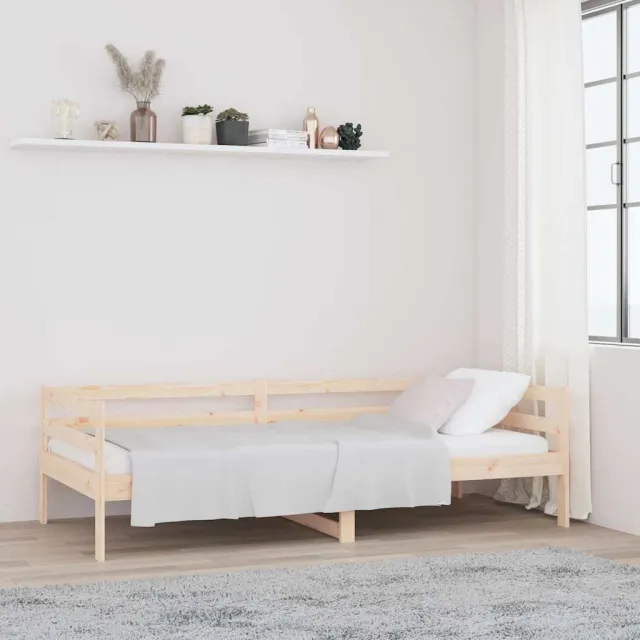 vidaXL Slaapbank zonder matras 80x200 cm massief grenenhout bruin