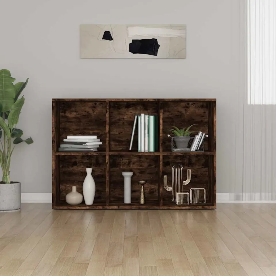 vidaXL Boekenkast/dressoir 66x30x98 cm bewerkt hout gerookt eikenkleur, foto 3