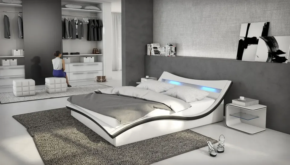 bed Pepe wit met led, foto 2