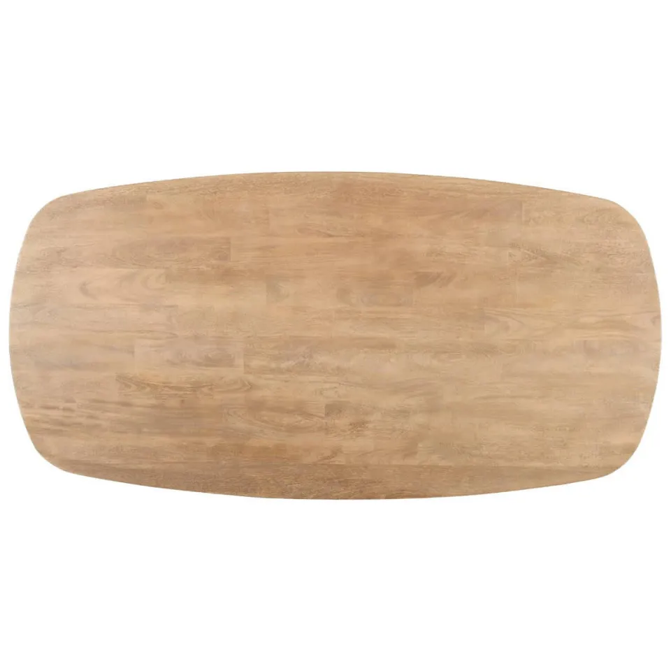 Giga Meubel Eettafel Majada - Deens Ovaal Naturel Mangohout - 300x100x76cm, foto 4