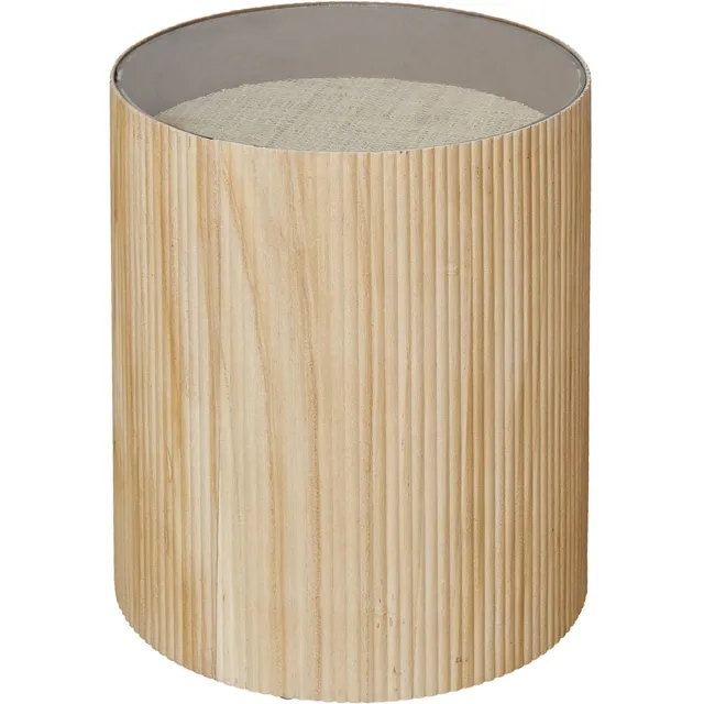 SVITA CARLO bijzettafel, salontafel 39x48cm (Ø x H) paulowniahout Natur
