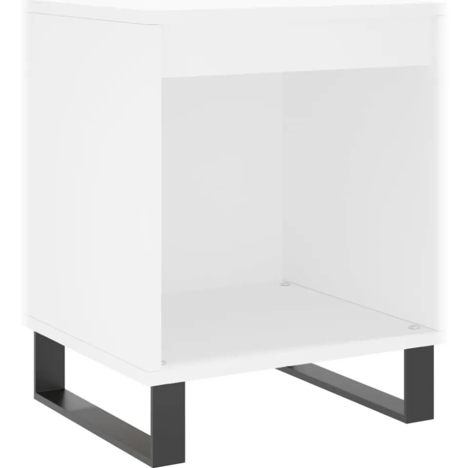 vidaXL Nachtkastjes 2 st 40x35x50 cm bewerkt hout wit