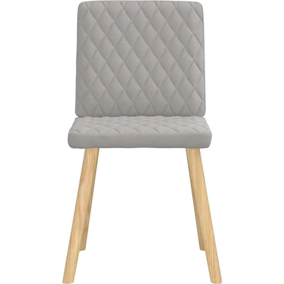vidaXL Eetkamerstoelen 6 st stof wolk grijs, foto 4