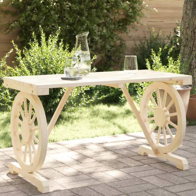 vidaXL Tuintafel 115x55x65 cm massief vurenhout Bruin
