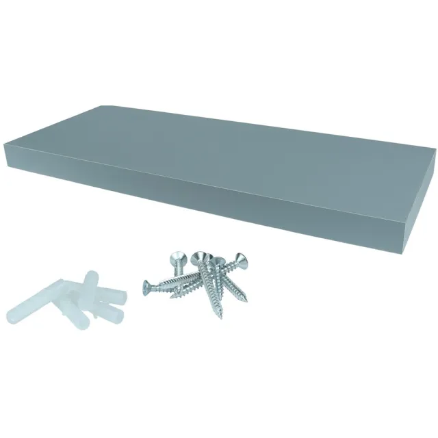 Wovar Zwevende Wandplank 60 x 24 cm Grijs | Per Stuk