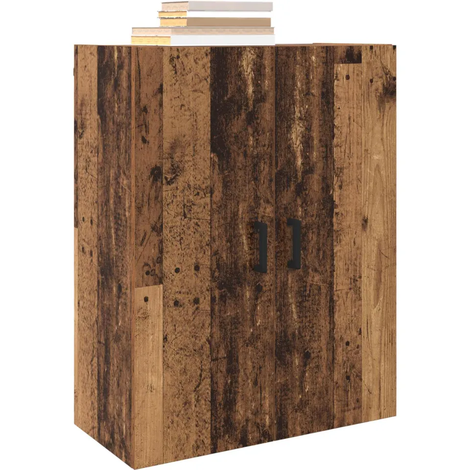 vidaXL Wandkast Oudhout 69,5 x 34 x 90 cm Bewerkt hout Bruin