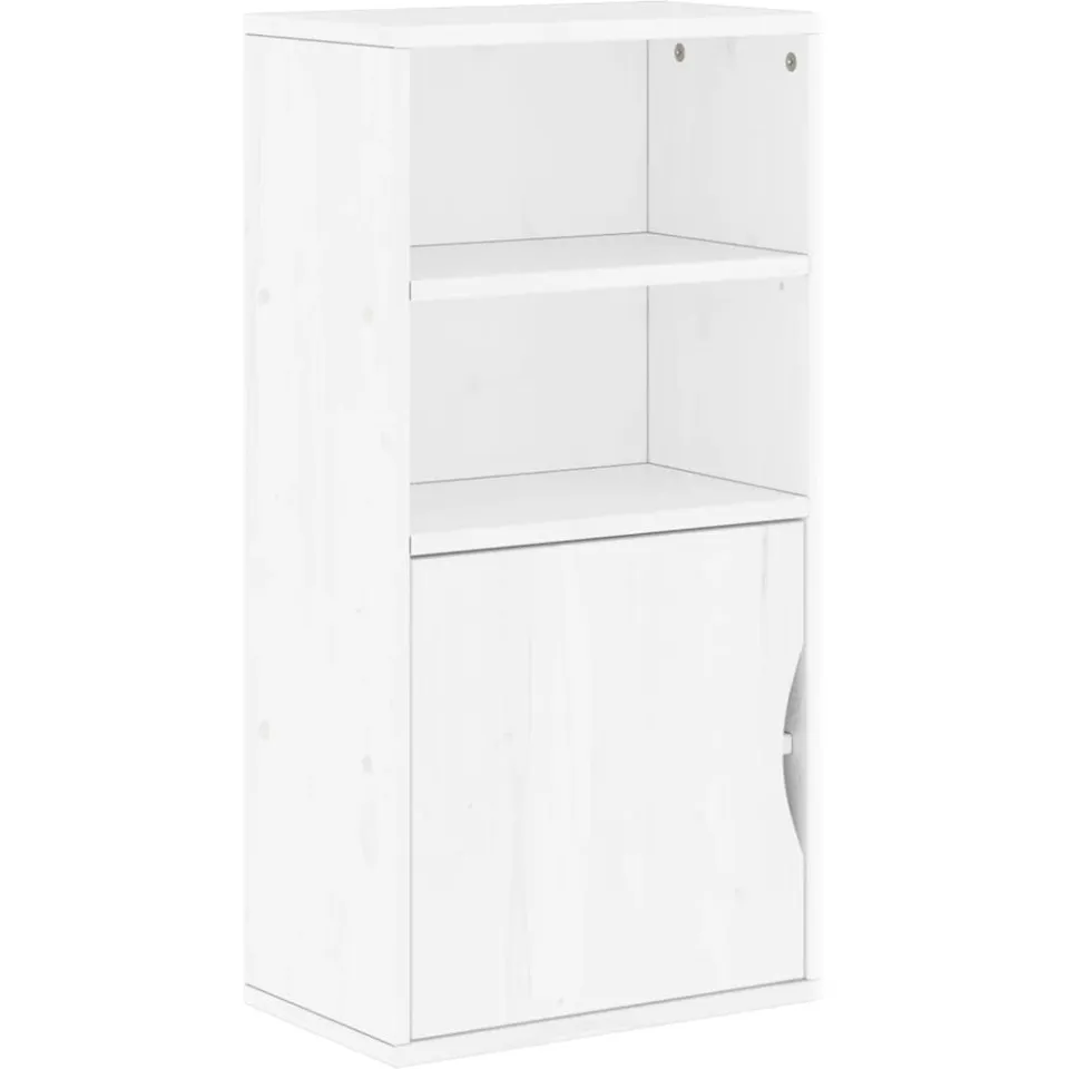 vidaXL Bijzetkast ODDA 40x24x79 cm massief grenenhout wit, foto 3