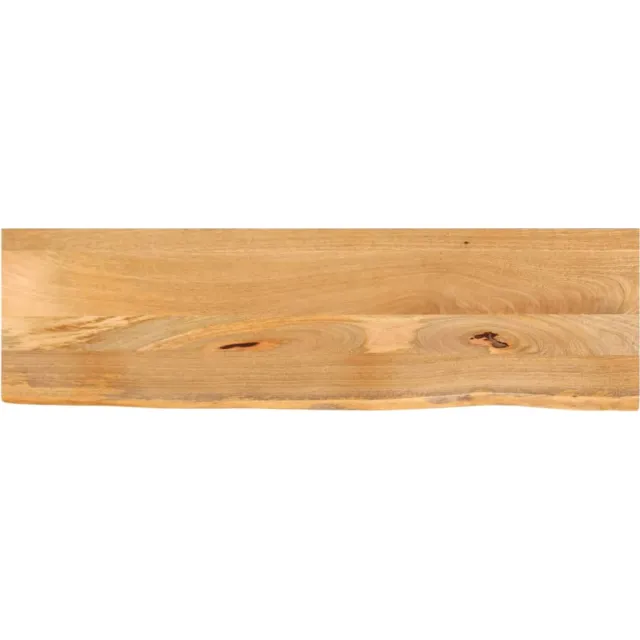 vidaXL Tafelblad met natuurlijke rand 120x40x3,8 cm massief mangohout Bruin