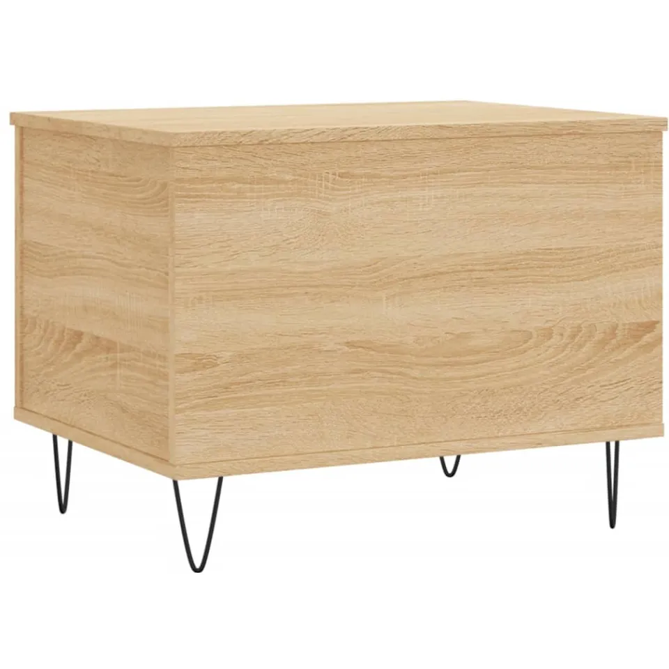 vidaXL Salontafel 60x44,5x45 cm bewerkt hout sonoma eikenkleurig