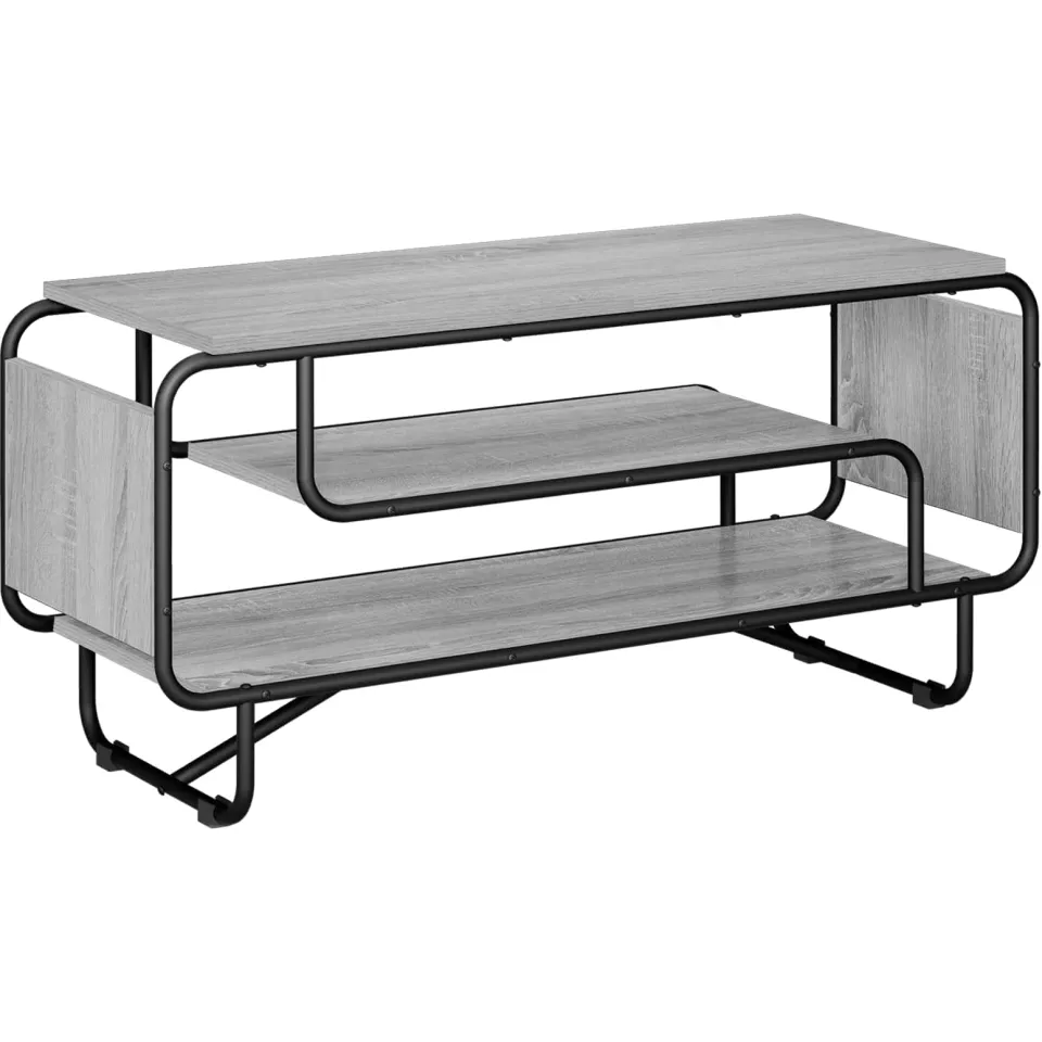 vidaXL TV-standaard 98 x 36 x 45 cm Grijs Sonoma, foto 3