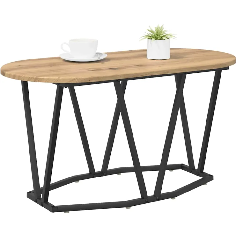 vidaXL Salontafel Artisan Eiken 80 x 40 x 40.5 cm Bruin