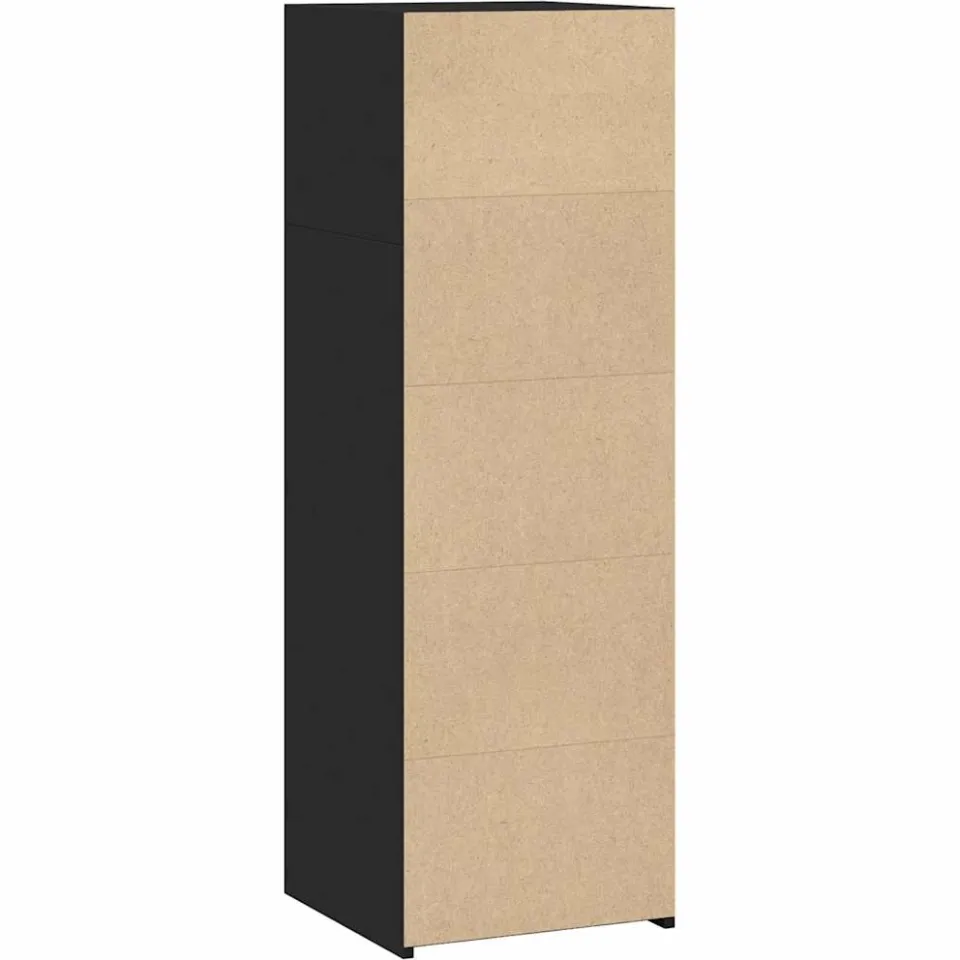 vidaXL Hoge kast 40x41x124 cm bewerkt hout zwart, foto 4