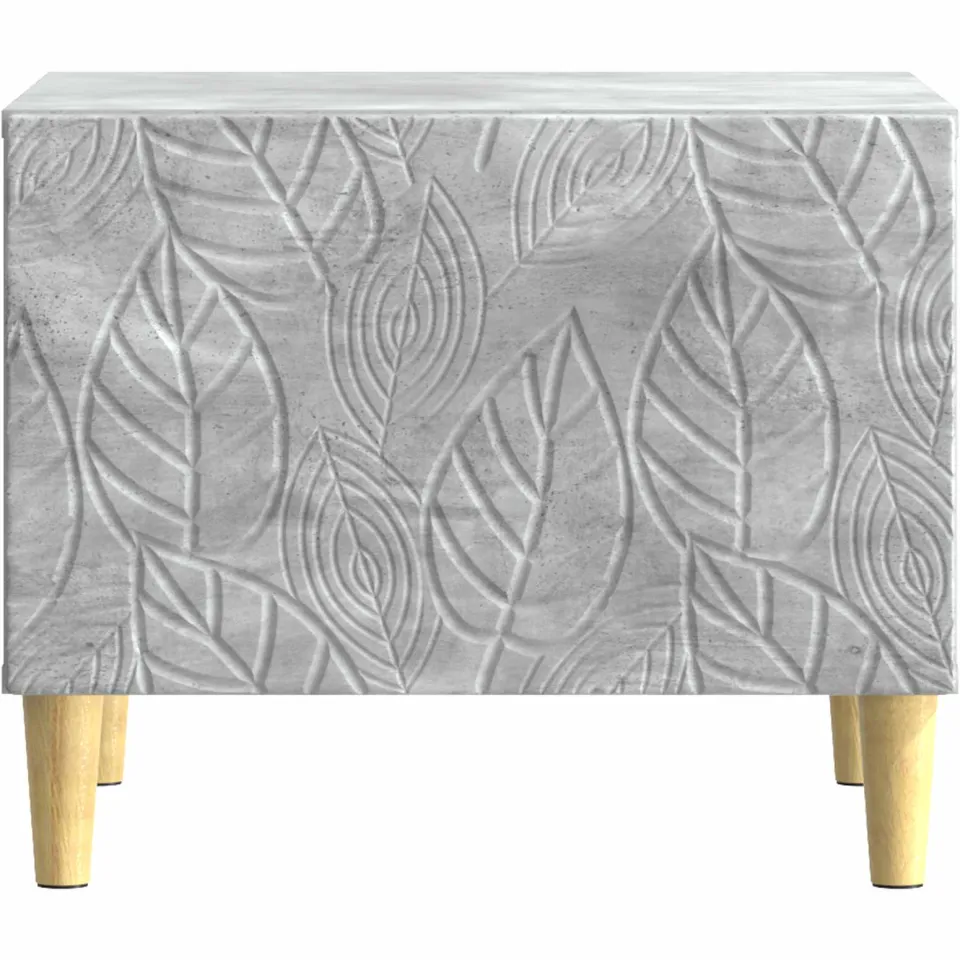 vidaXL Salontafel Betongrijs 50 x 49 x 40 cm Bewerkt hout grijs, foto 5