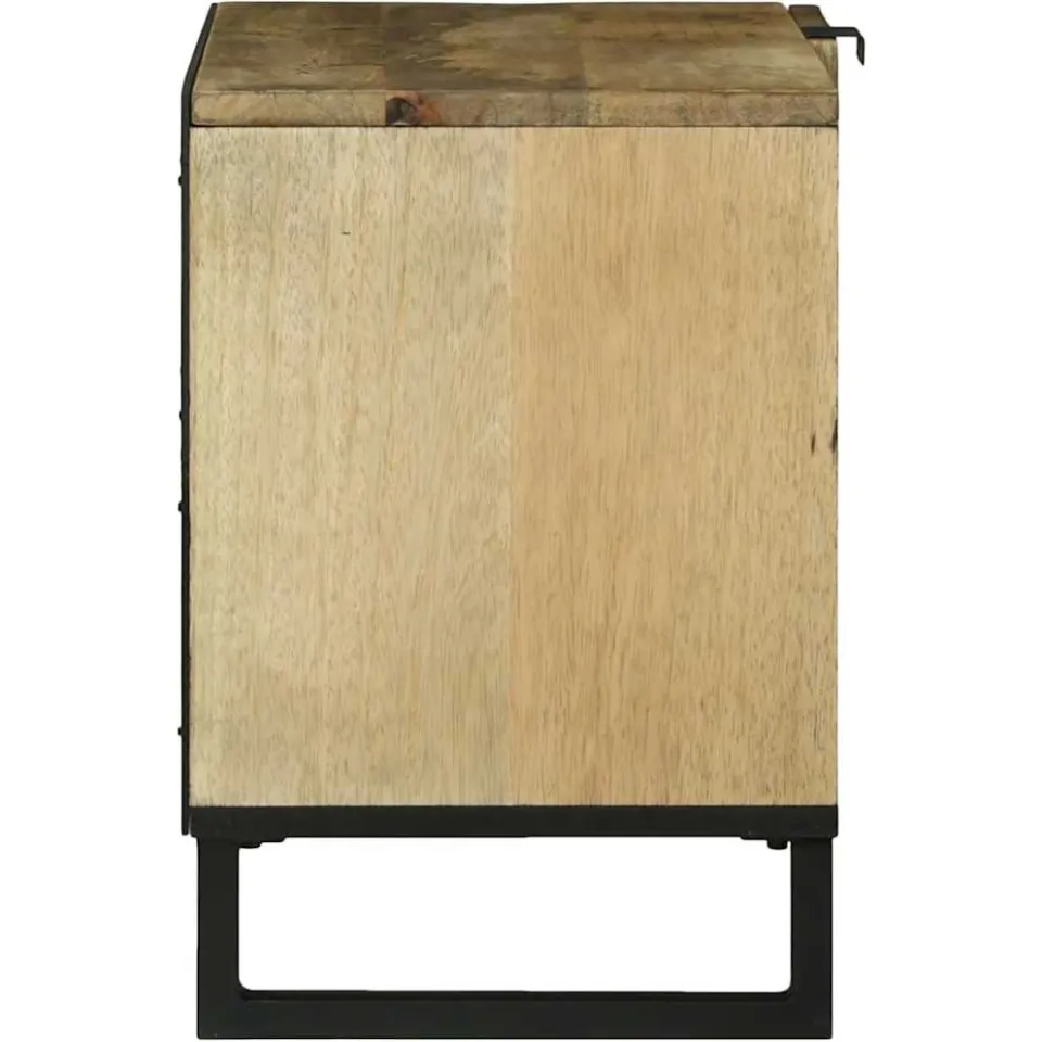 vidaXL TV Eenheden 80 x 33 x 46 cm Bruin Bewerkt hout, foto 4