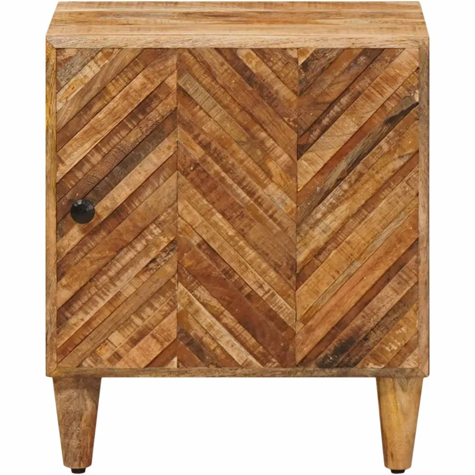 vidaXL Nachtkastje Bruin 40 x 33 x 46 cm Massief Mango Hout, foto 3