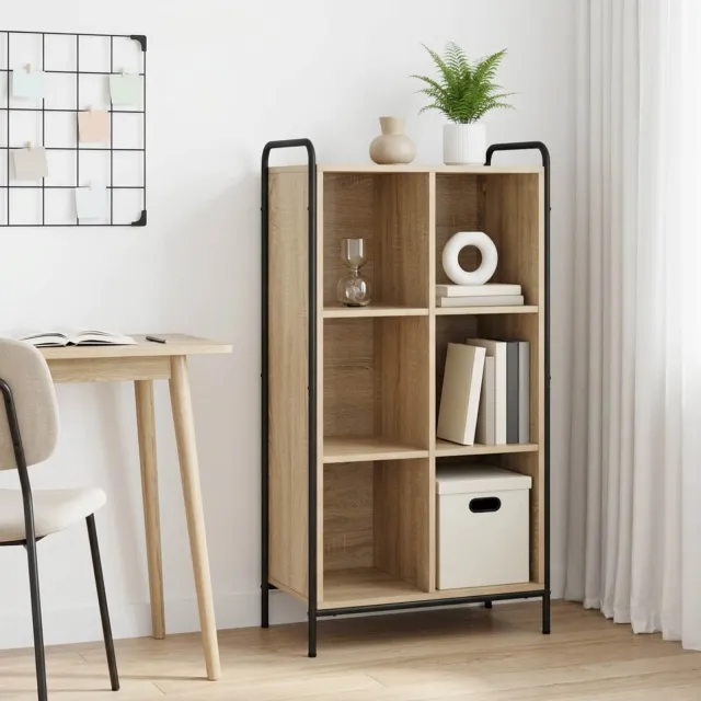 vidaXL Boekenkast 57 x 33 x 111 cm Bewerkt hout Sonoma Eiken, foto 2