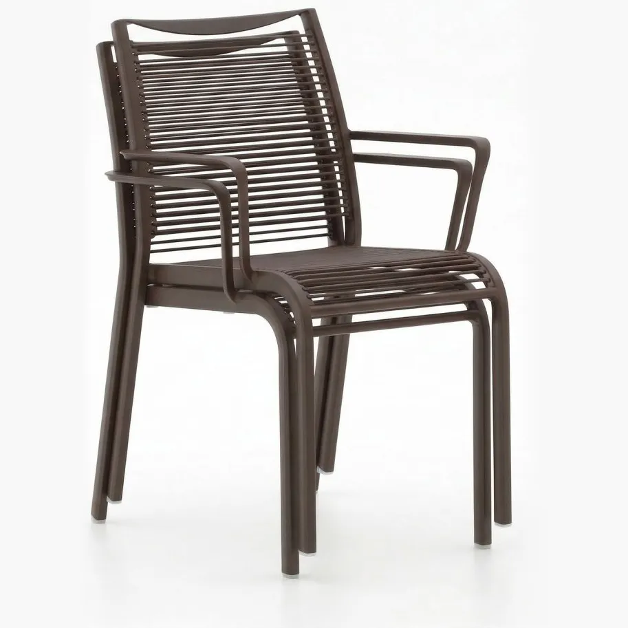 Apple Bee Hawaii dining tuinstoel stapelbaar taupe
