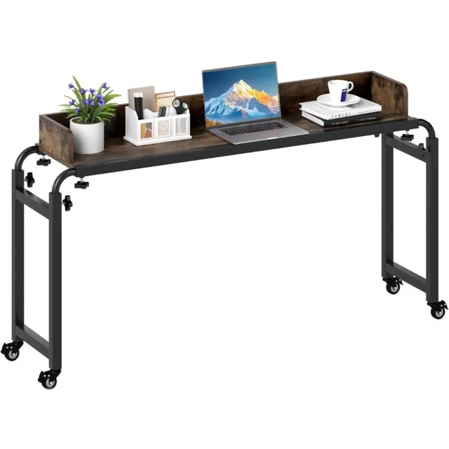 GranMaison Laptoptafel op Wielen - Bedtafeltje - Bijzettafel - Bruin