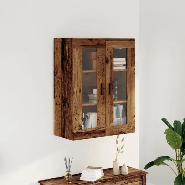vidaXL Wandkast 69,5x34x90 cm oud houtkleurig Bruin