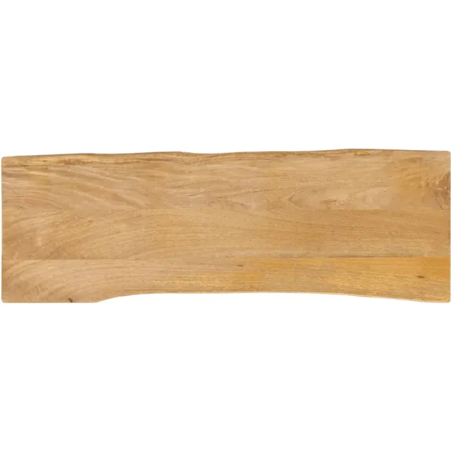 vidaXL Tafelblad met natuurlijke rand 140x40x2,5 cm massief mangohout Bruin