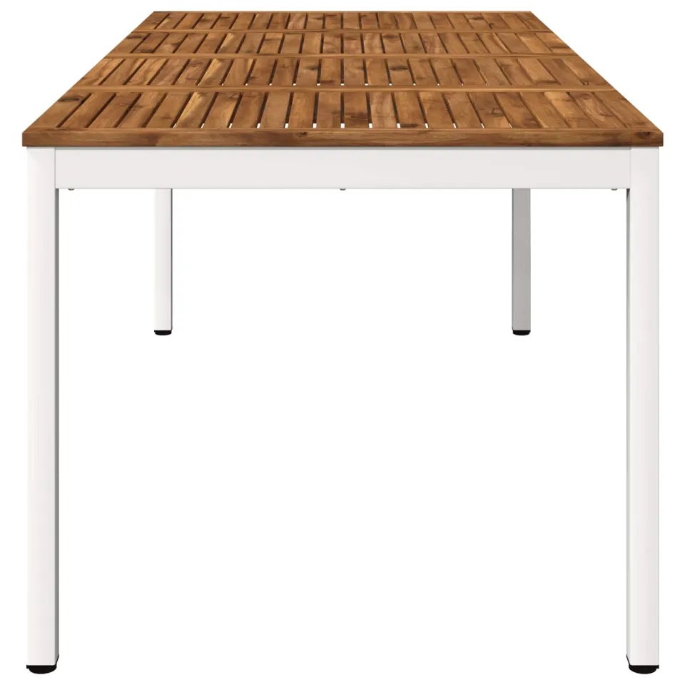 vidaXL Tuindiner tafel NAARDEN Natuurlijk en Wit 147 x 88,5 x 75 cm, foto 4