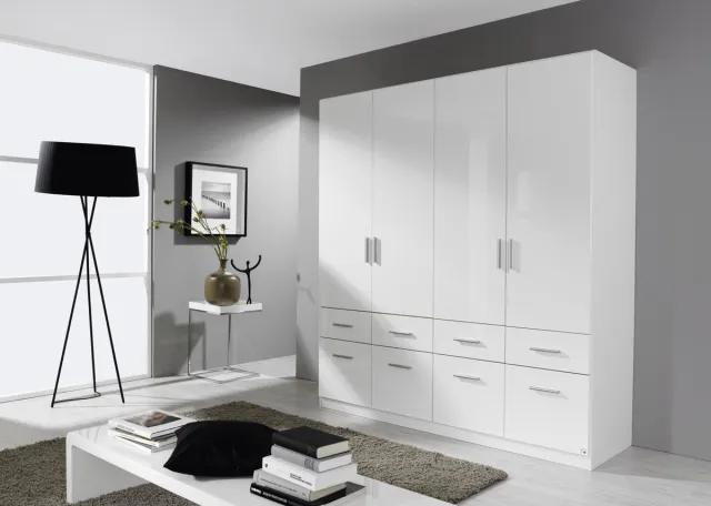 DiamantMeubelen Draaideurkast Kassel (4 Deurs) Wit