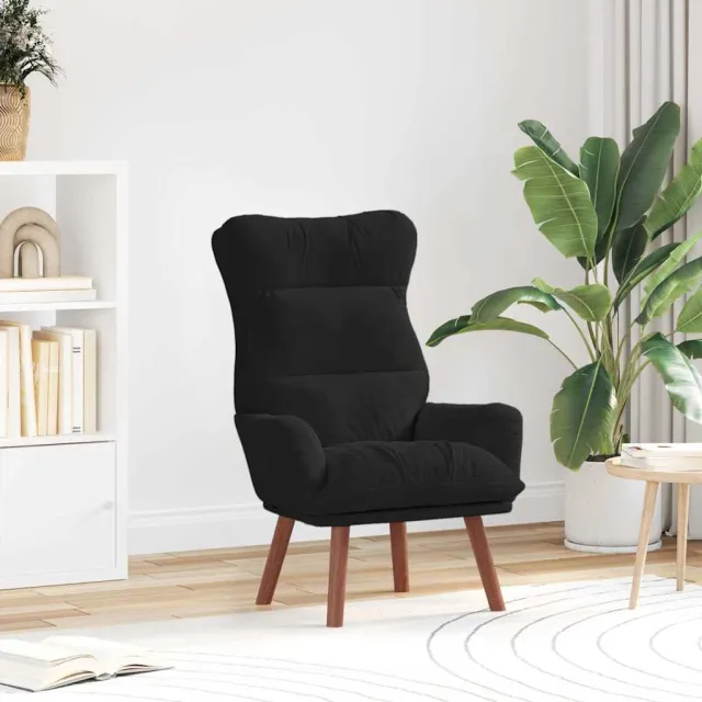 vidaXL Fauteuil Zwart 69 x 74 x 93 cm Fluweel