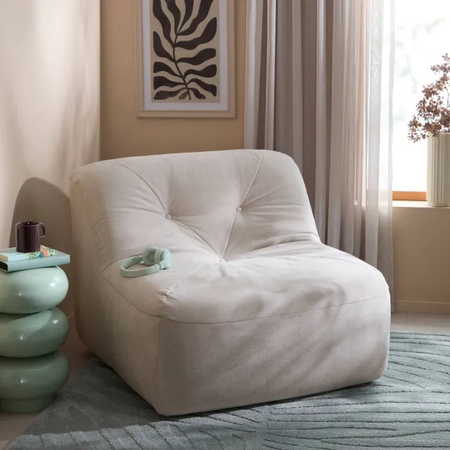 NOUS Living fauteuil Otis beige, foto 2