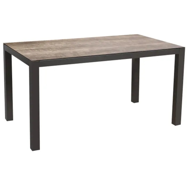 SenS-Line Tuintafel Donna rechthoekig 160x90cm Antraciet Antraciet Antraciet