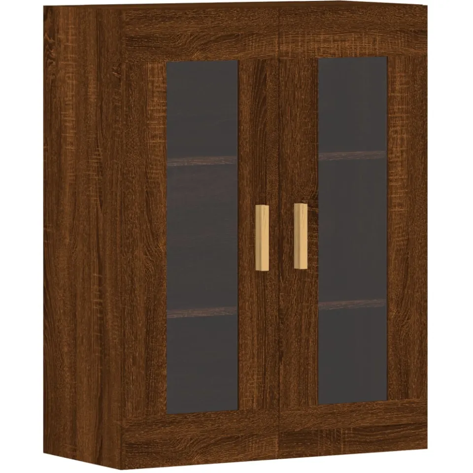 vidaXL Hangkasten 2 st bewerkt hout bruin eikenkleur, foto 4