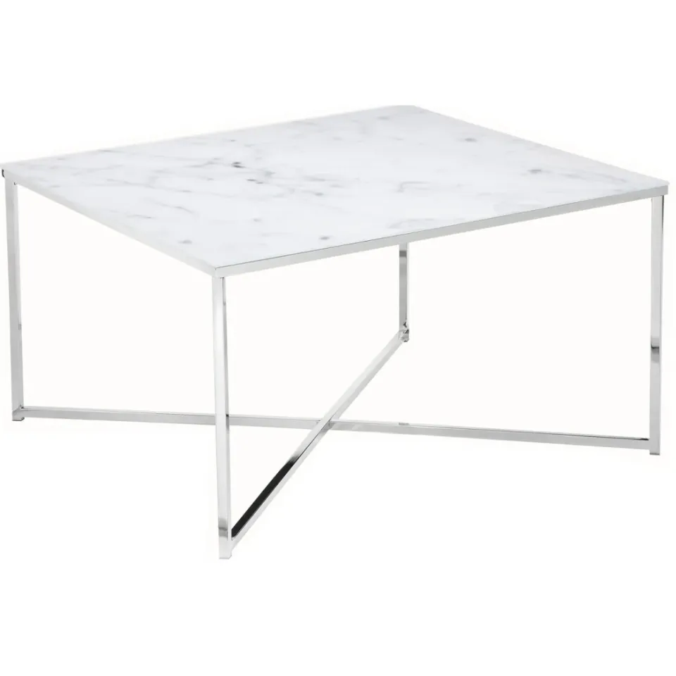 Salontafel Nuray wit-chroom, foto 2